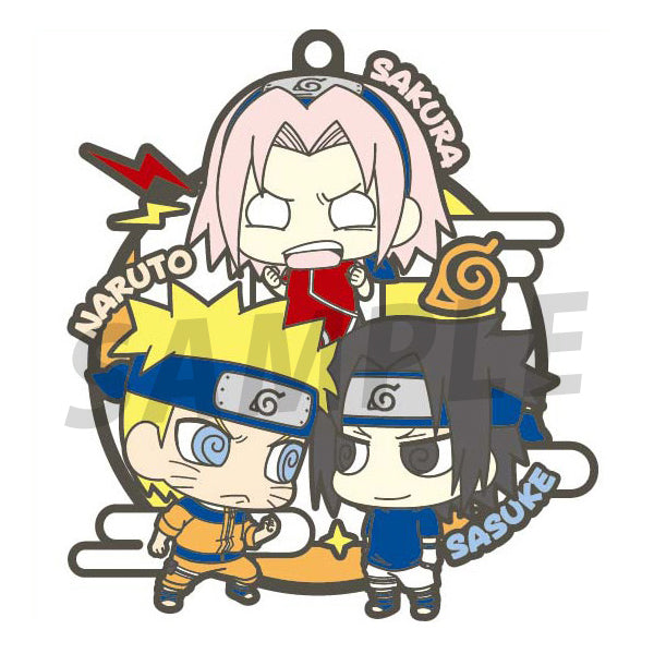 Naruto Shippuden Rubber Mascot Buddy Colle Three Man Cell! (Reissue)-Single (Random)-MegaHouse-Ace Cards & Collectibles