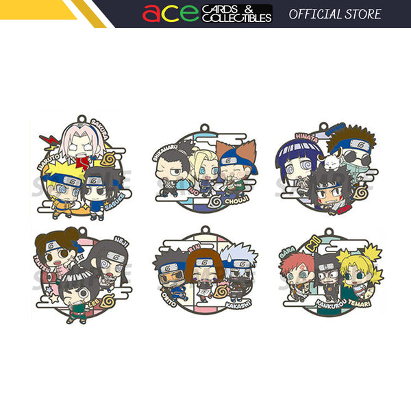 Naruto Shippuden Rubber Mascot Buddy Colle Three Man Cell! (Reissue)-Single (Random)-MegaHouse-Ace Cards & Collectibles