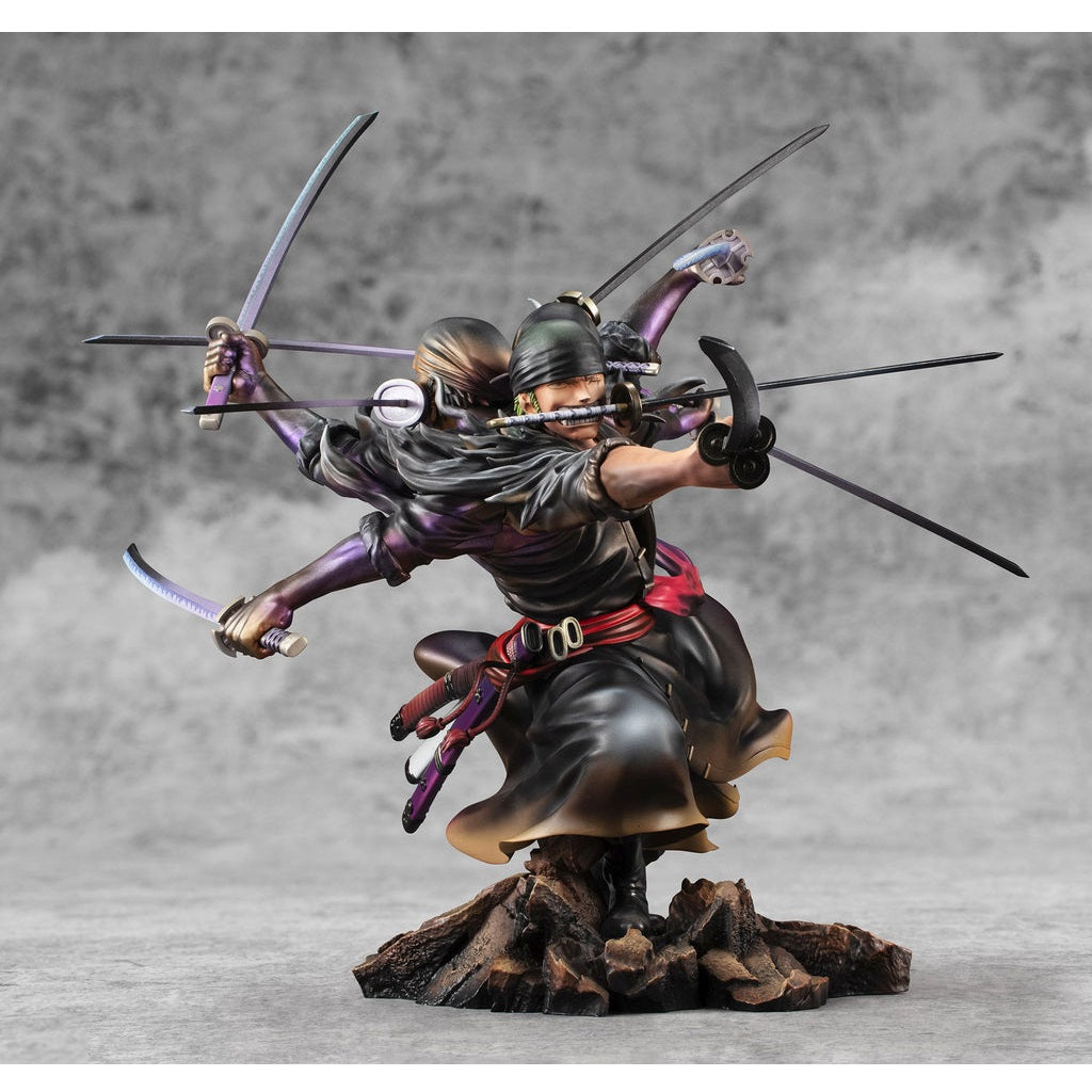 One Piece Portrait of Pirates WA-MAXIMUM "Roronoa Zoro" Demon Aura Nine-Sword Style Asura-MegaHouse-Ace Cards & Collectibles