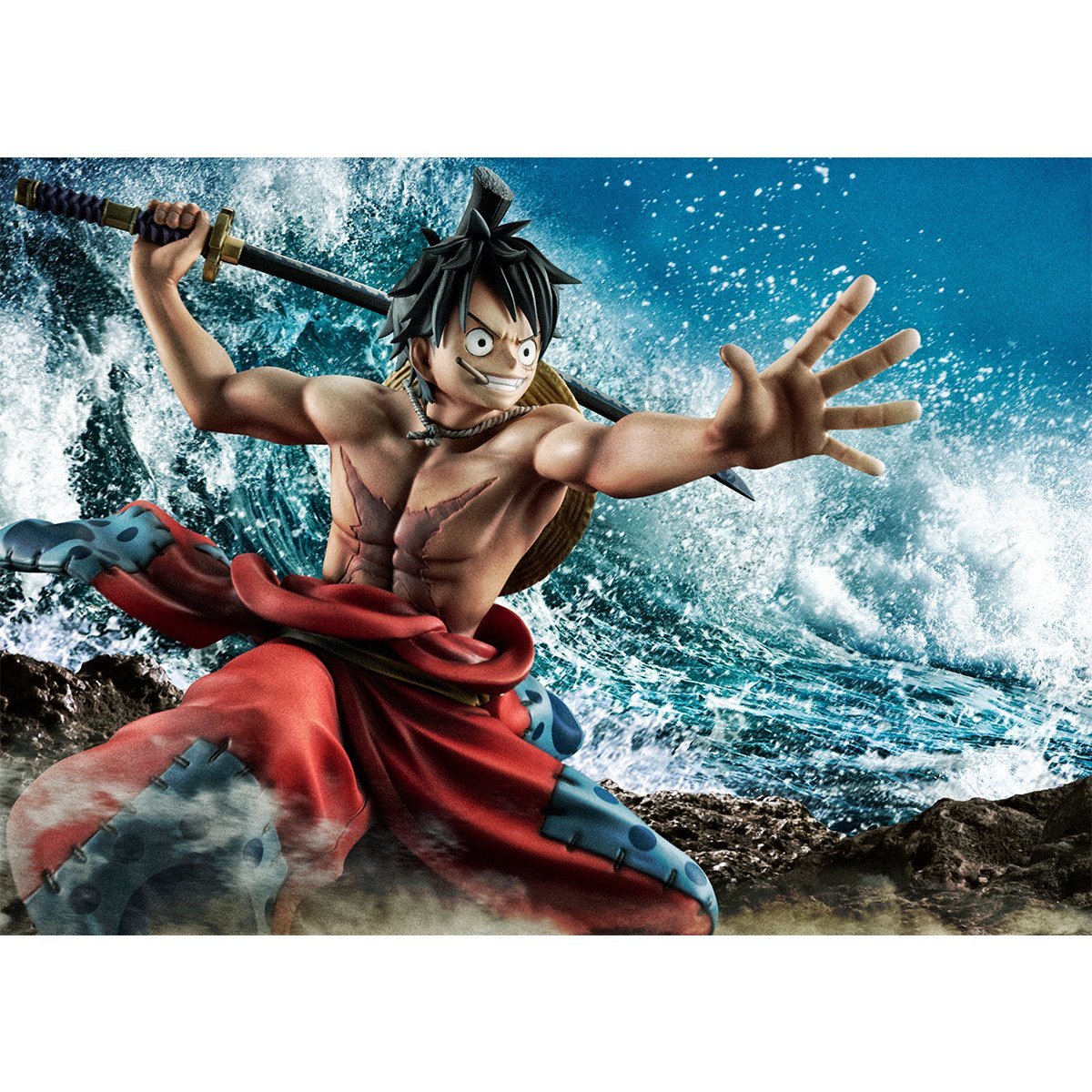 One Piece Portrait.Of.Pirates -Warriors Alliance- &quot;Luffy Taro&quot;-MegaHouse-Ace Cards &amp; Collectibles
