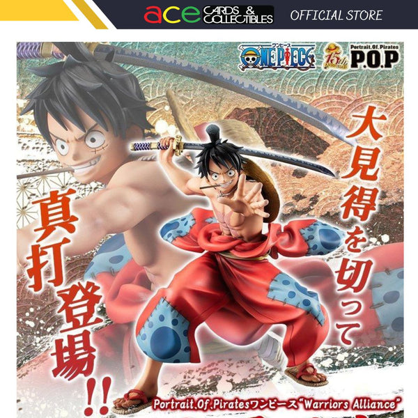 One Piece Portrait.Of.Pirates -Warriors Alliance- "Luffy Taro"-MegaHouse-Ace Cards & Collectibles