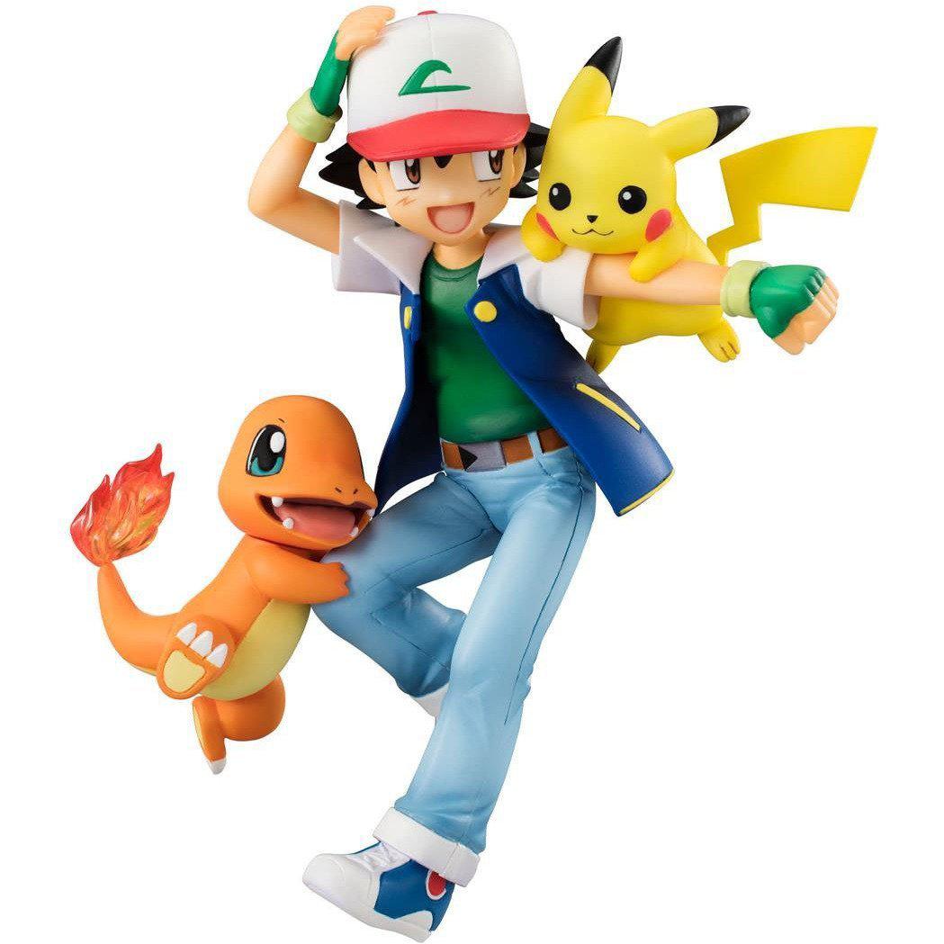 Pokemon G.E.M. Series "Ash Ketchum, Pikachu, and Charmander"-MegaHouse-Ace Cards & Collectibles