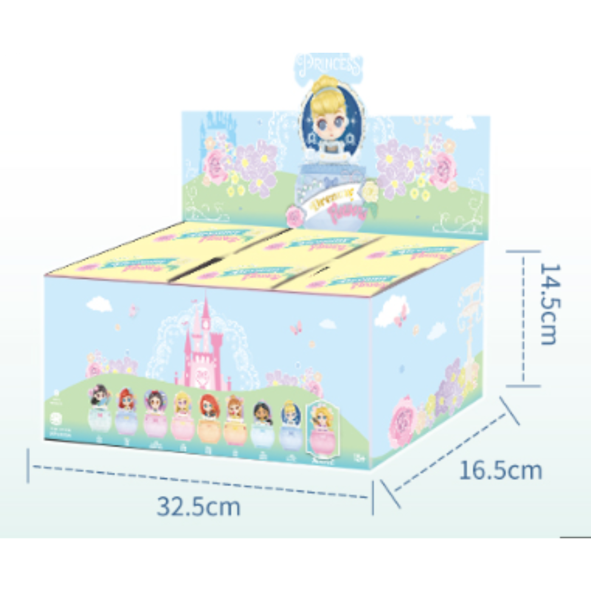Miniso x Disney Dreamy Flowers Jewelry Box Princess Series-Display Box (8pcs)-Miniso-Ace Cards &amp; Collectibles