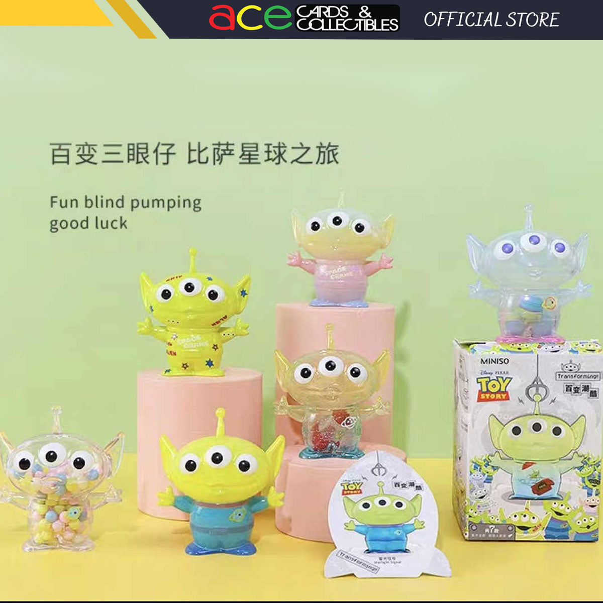 Miniso x Disney Pixar Toy Story Aliens Transforming Series-Single Box (Random)-Miniso-Ace Cards & Collectibles