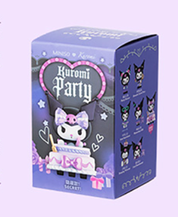 Miniso x Kuromi Party Series-Single Box (Random)-Miniso-Ace Cards &amp; Collectibles