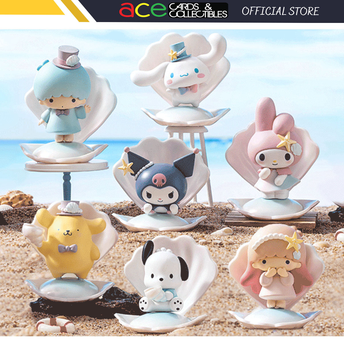 Miniso x Sanrio Characters Blue Sea Holiday Series-Single Box (Random)-Miniso-Ace Cards & Collectibles