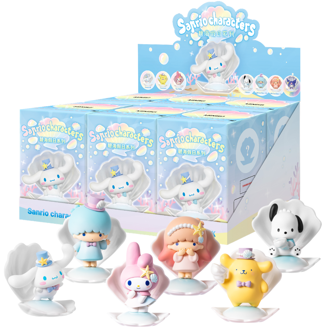 Miniso x Sanrio Characters Blue Sea Holiday Series-Whole Display Box (6pcs)-Miniso-Ace Cards &amp; Collectibles