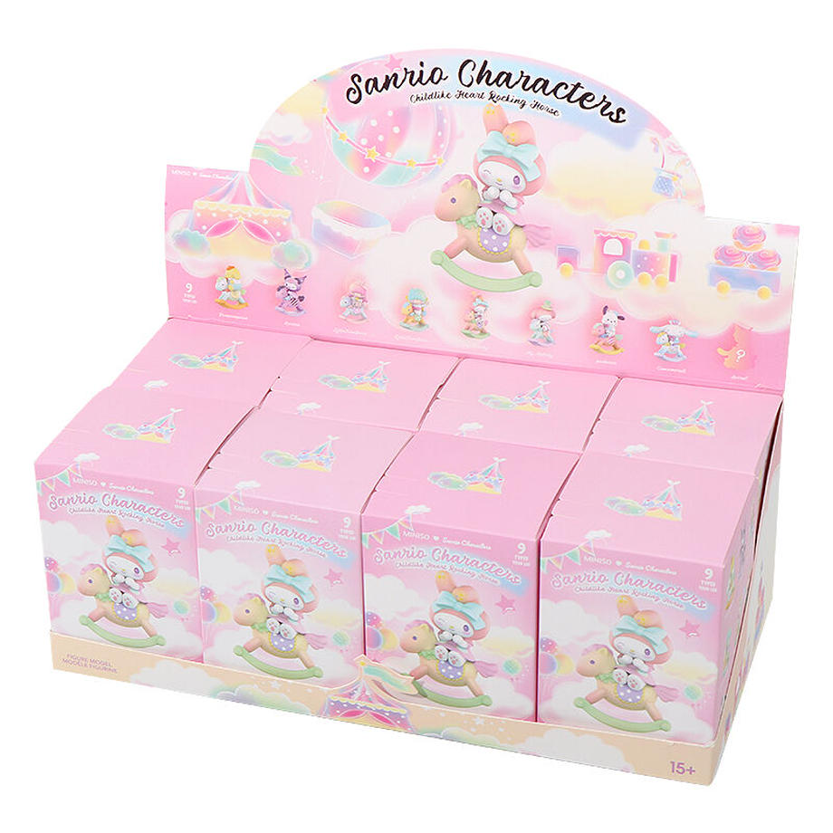 Miniso x Sanrio Characters Childlike Heart Rocking Horse Series-Whole Display Box (8pcs)-Miniso-Ace Cards &amp; Collectibles