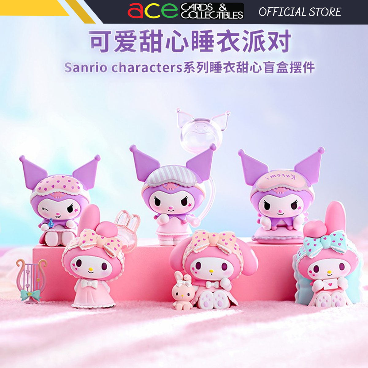 Miniso Sanrio Characters Bunny Series 6pcs Blind Box Cinnamon Kuromi Hello  Kitty