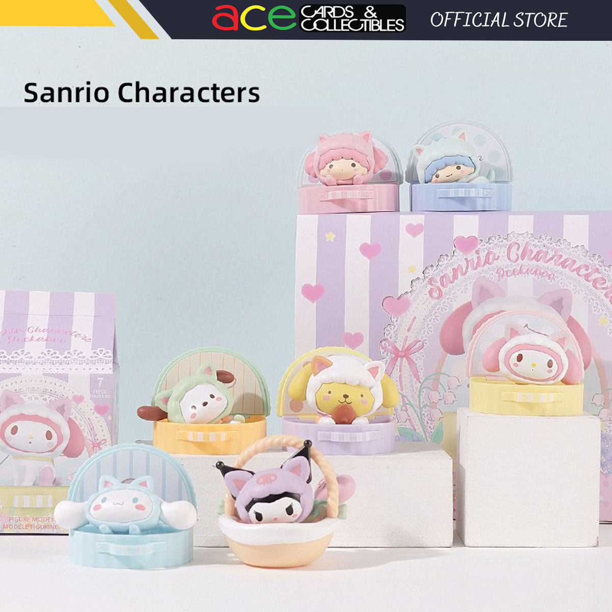 Miniso x Sanrio Characters Peekaboo Series-Whole Display Box (6pcs)-Miniso-Ace Cards & Collectibles