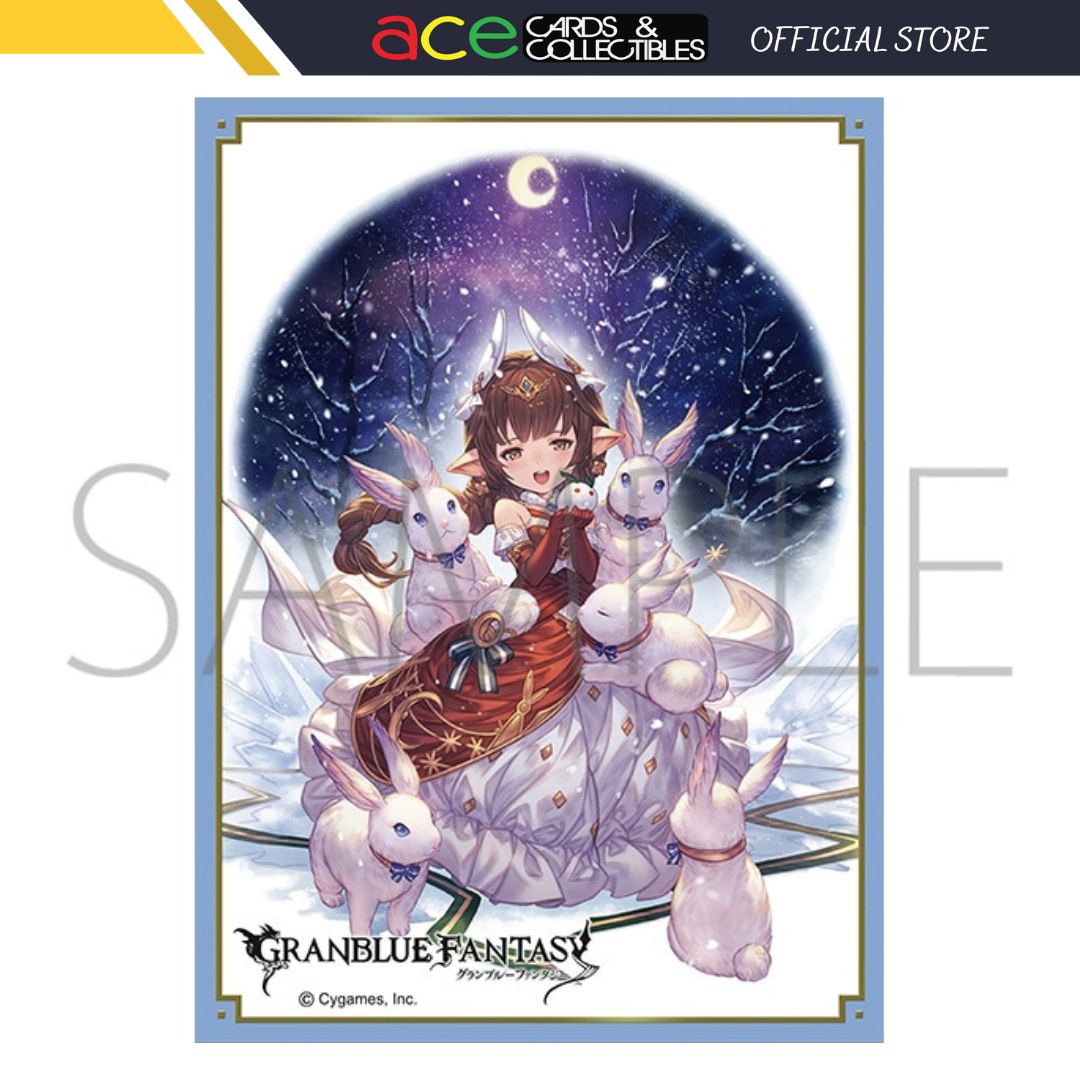 Granblue Fantasy Chara Sleeve Collection Matte Series (MT1455) &quot;Moonlit Snow Bunny-Haaselia&quot;-Movic-Ace Cards &amp; Collectibles