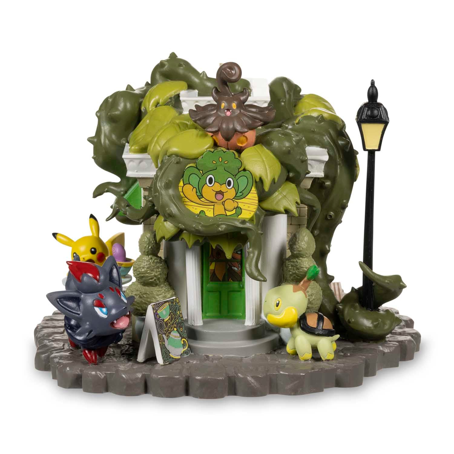 Pokemon Center Haunted Pokémon Village: Pansage Creeping Vines Tea Shop Figure-Pokemon Centre-Ace Cards & Collectibles