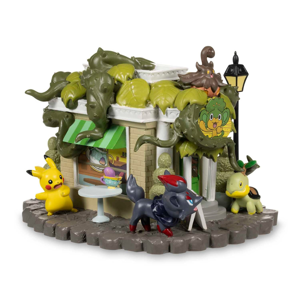 Pokemon Center Haunted Pokémon Village: Pansage Creeping Vines Tea Shop Figure-Pokemon Centre-Ace Cards & Collectibles