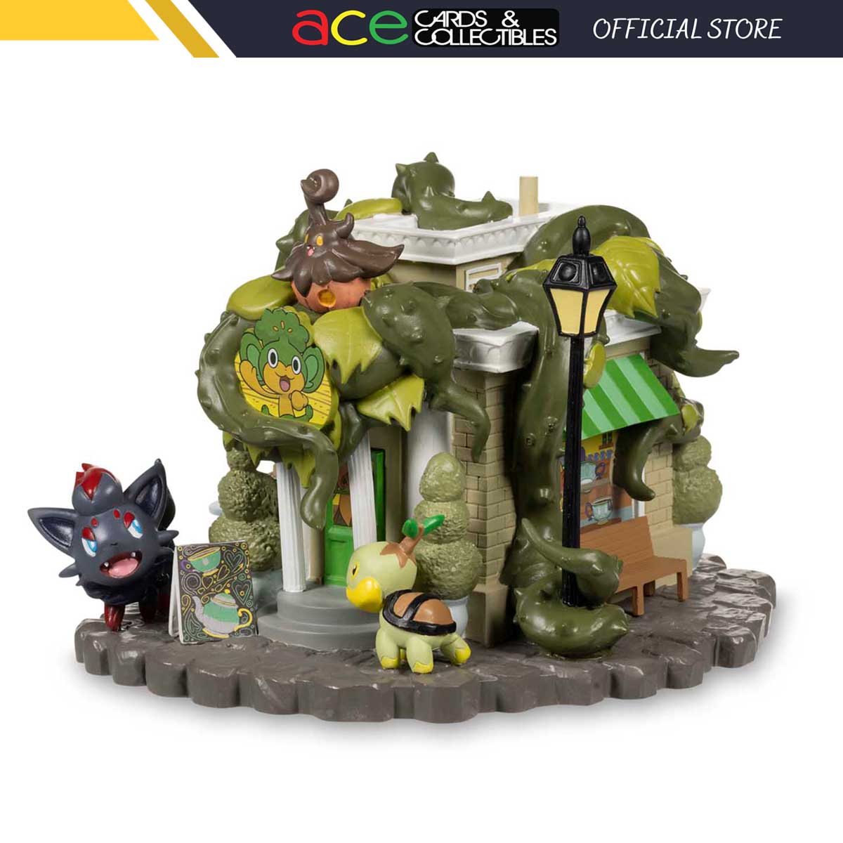 Pokemon Center Haunted Pokémon Village: Pansage Creeping Vines Tea Shop Figure-Pokemon Centre-Ace Cards & Collectibles