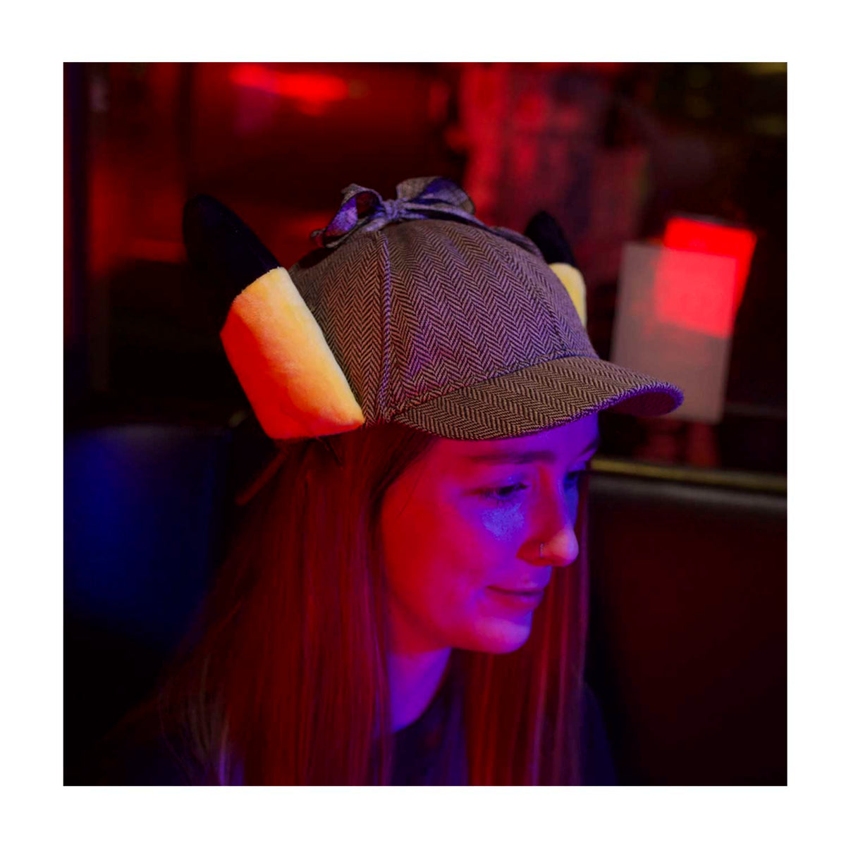 Pokémon &quot;Detective Pikachu&quot; Plush Ears Hat-Pokemon Centre-Ace Cards &amp; Collectibles