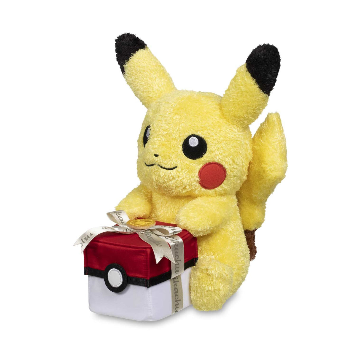 Pokémon "Pikachu" with Gift Box Plush-Pokemon Centre-Ace Cards & Collectibles