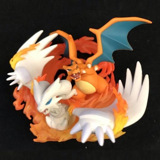 Pokemon Reshiram & Charizard GX Collectible Figure-Pokemon Centre-Ace Cards & Collectibles
