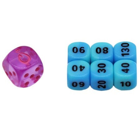 Pokemon TCG 6 Dice & Bonus Die (Pokemon SS07 Evolving Skies) (Design 1)-Pokemon Centre-Ace Cards & Collectibles