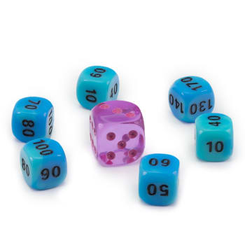 Pokemon TCG 6 Dice & Bonus Die (Pokemon SS07 Evolving Skies) (Design 1)-Pokemon Centre-Ace Cards & Collectibles