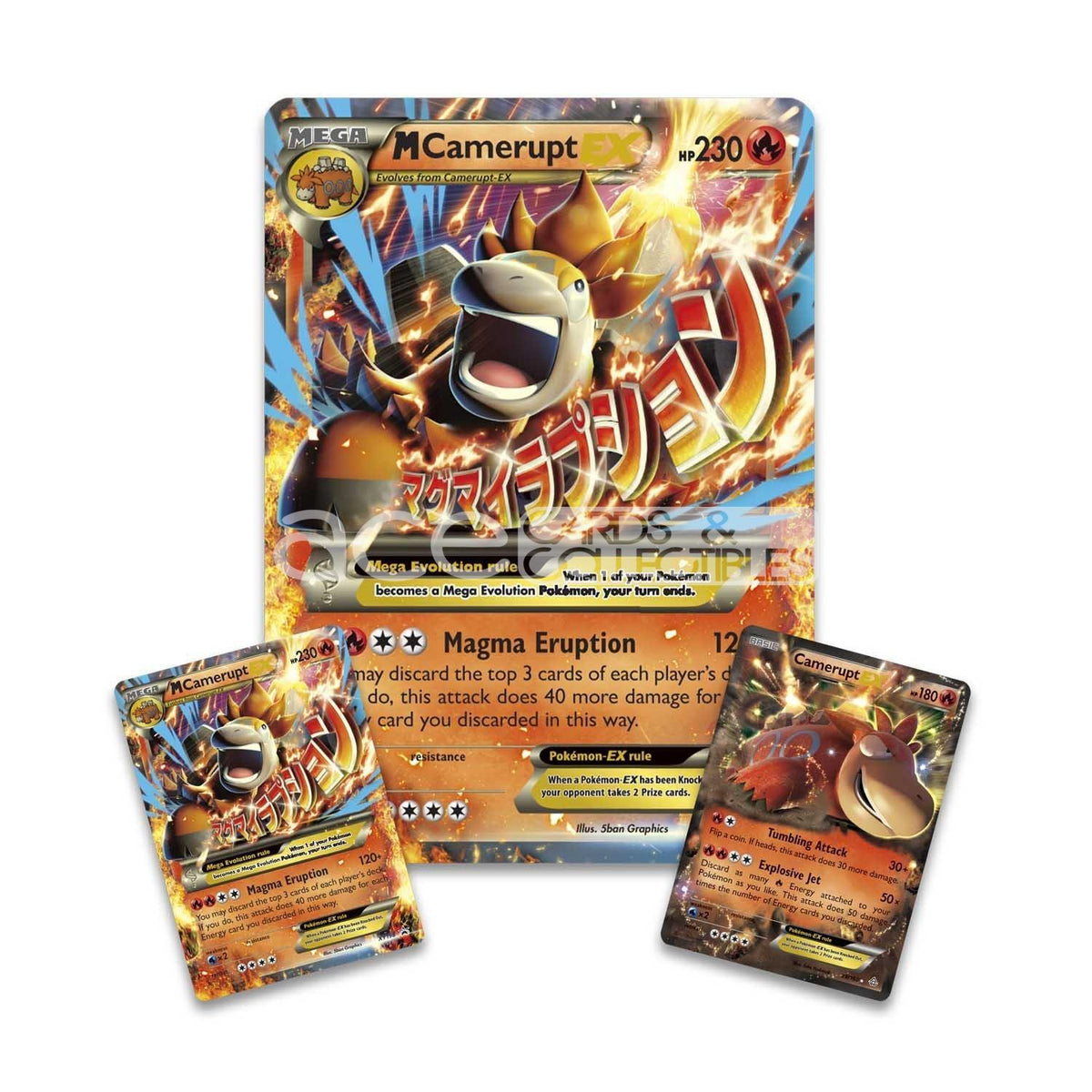Pokemon TCG: Mega Camerupt-EX Premium Collection-Pokemon Centre-Ace Cards &amp; Collectibles