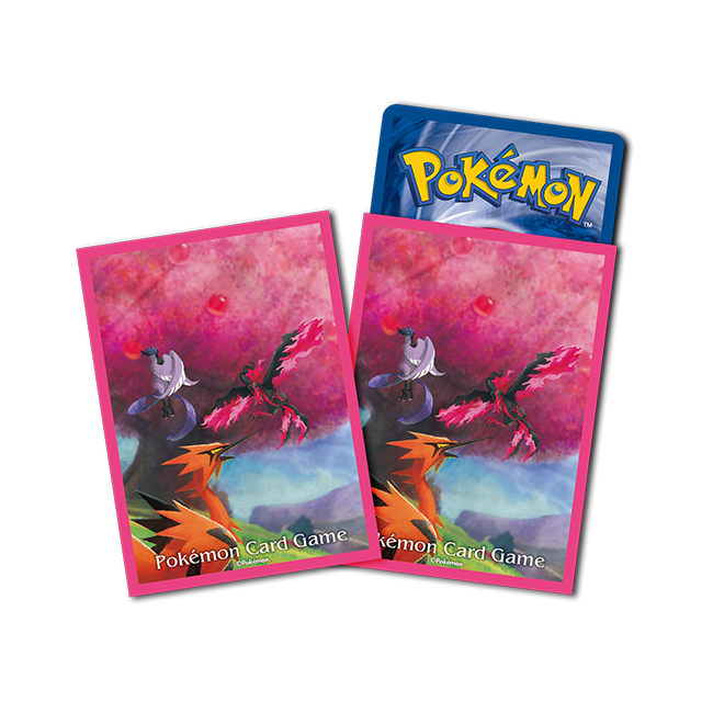 Pokemon TCG Sleeves (Galarian Legendary Birds)-Pokemon Centre-Ace Cards &amp; Collectibles