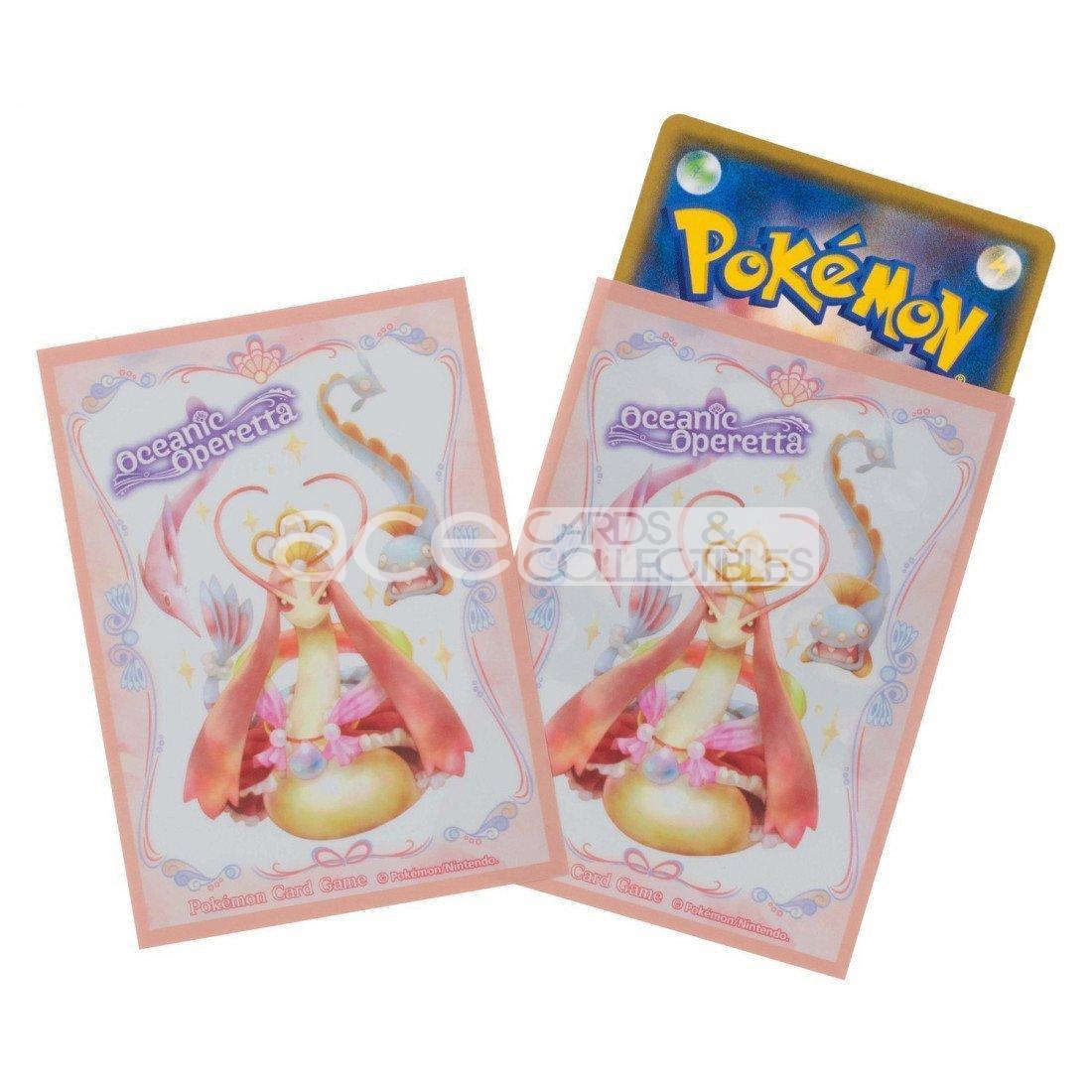 Pokemon TCG Sleeves ( Oceanic Operetta Milotic)-Pokemon Centre-Ace Cards &amp; Collectibles