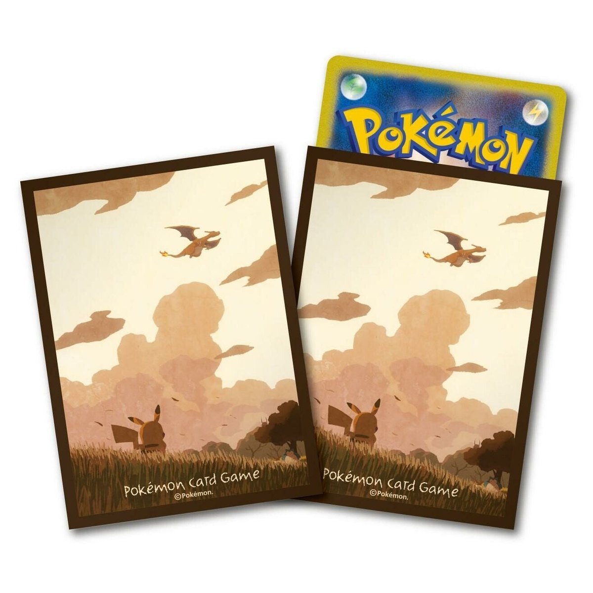 Pokemon TCG Sleeves (Pikachu &amp; Sky)-Pokemon Centre-Ace Cards &amp; Collectibles