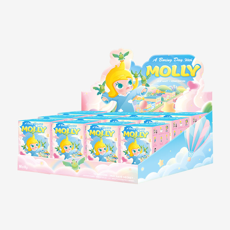 POP MART A Boring Day With Molly Series-Whole Display Box (12pcs)-Pop Mart-Ace Cards &amp; Collectibles