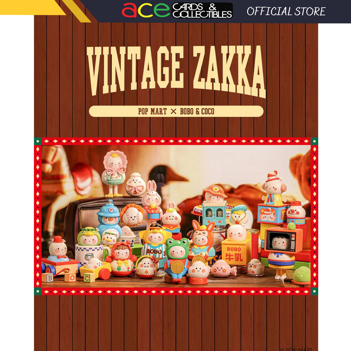 POP MART Bobo &amp; Coco Vintage ZAKKA Series-Single Box (Random)-Pop Mart-Ace Cards &amp; Collectibles
