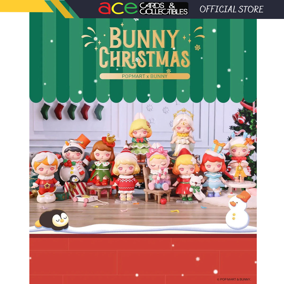 POP MART Bunny Christmas 2021 Series-Single Box (Random)-Pop Mart-Ace Cards &amp; Collectibles