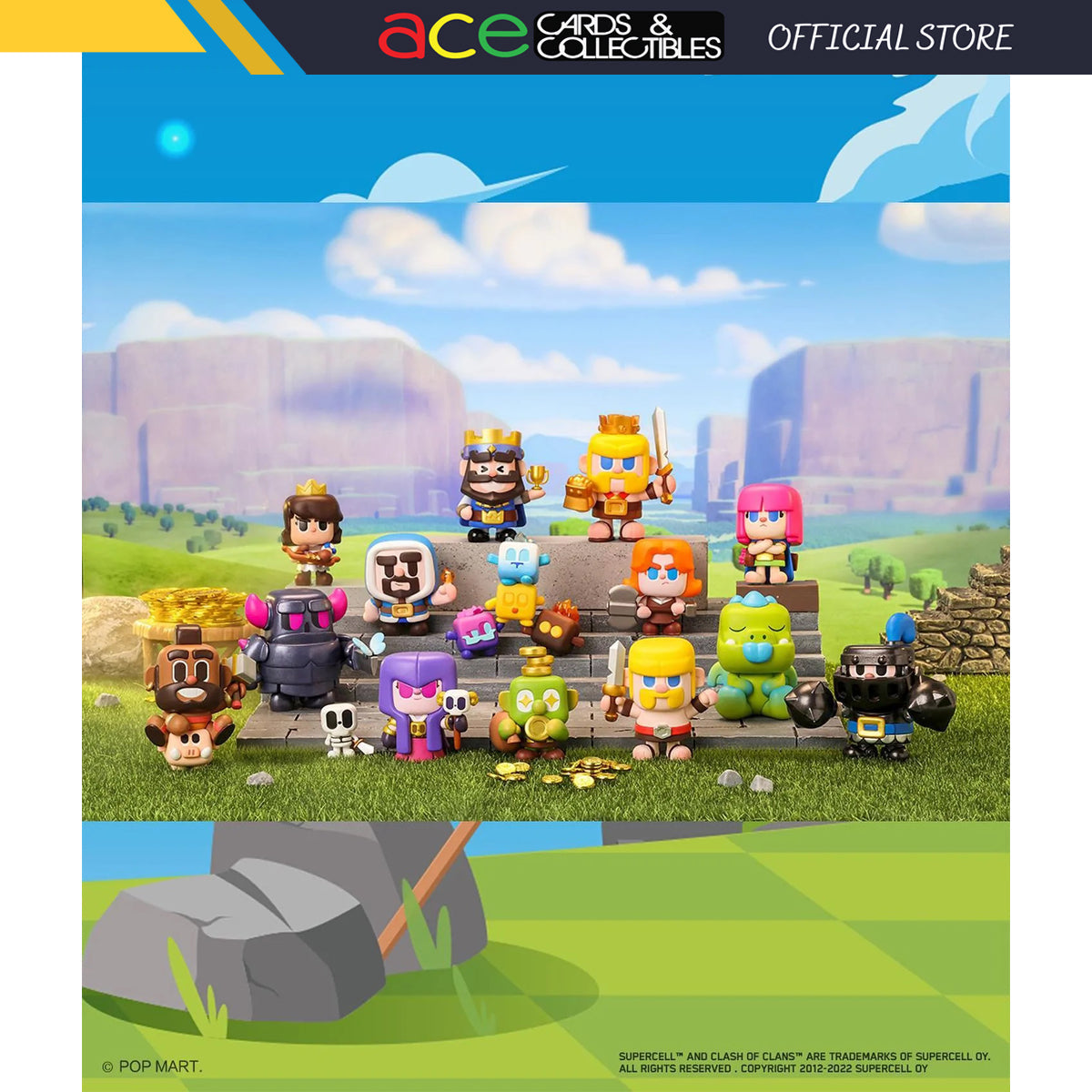 POP MART Clash Of Clans & Clash Royale - Classis Character Series-Single Box (Random)-Pop Mart-Ace Cards & Collectibles