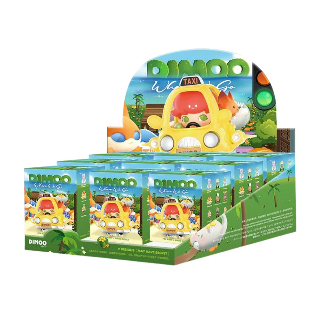 POP MART DIMOO Where We Go Series-Whole Display Box (9 pcs)-Pop Mart-Ace Cards &amp; Collectibles