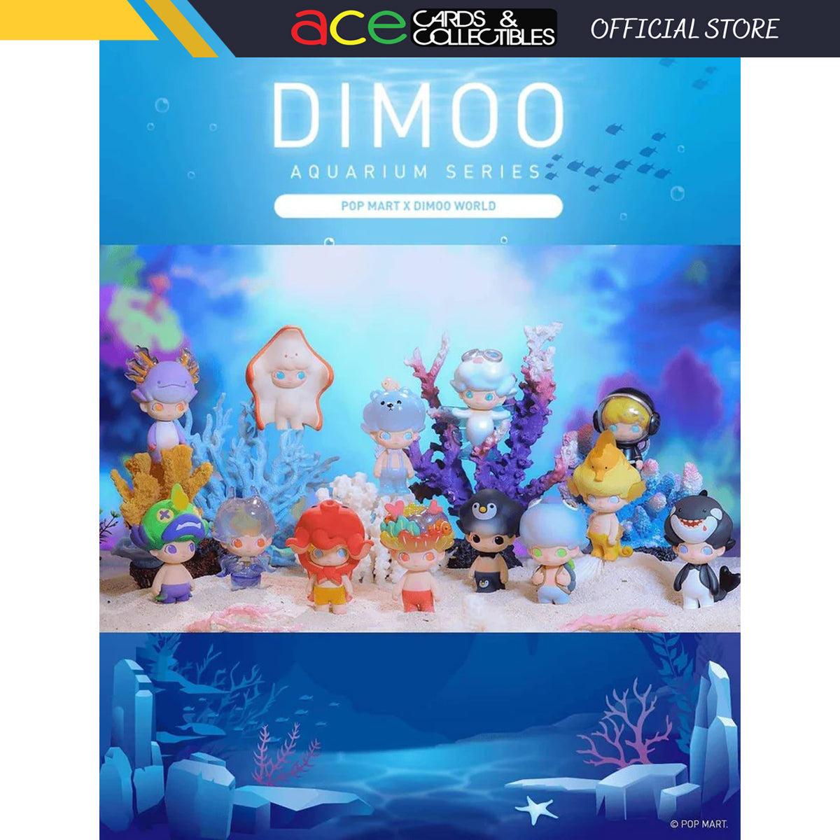 POP MART Dimoo Aquarium Series-Single Box (Random)-Pop Mart-Ace Cards &amp; Collectibles