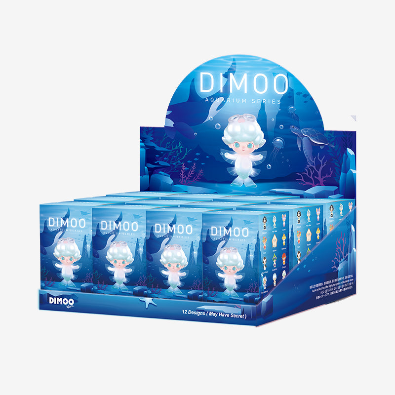 POP MART Dimoo Aquarium Series-Whole Display Box (12pcs)-Pop Mart-Ace Cards &amp; Collectibles