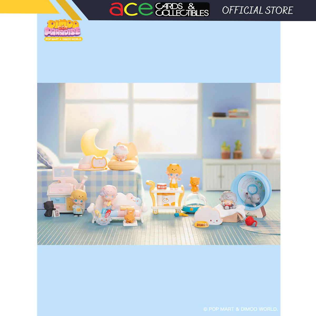 POP MART Dimoo Cat Paradise Series-Single Box (Random)-Pop Mart-Ace Cards &amp; Collectibles