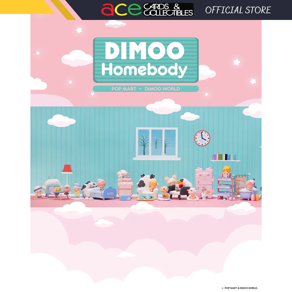 POP MART Dimoo Homebody Series-Single Box (Random)-Pop Mart-Ace Cards & Collectibles