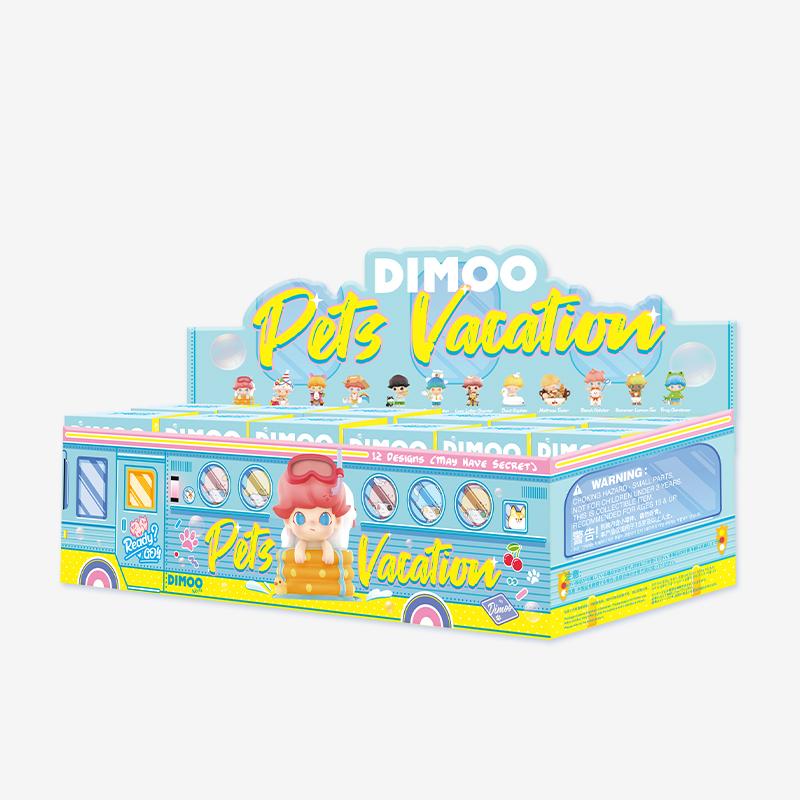 POP MART Dimoo Pets Vacation Series-Whole Display Box (12pcs)-Pop Mart-Ace Cards &amp; Collectibles