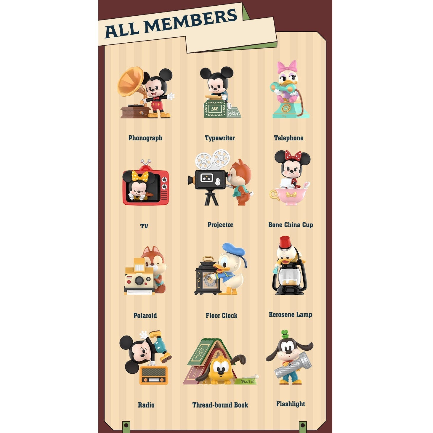 POP MART Disney Mickey & Friends The Ancient Times Series-Single Box (Random)-Pop Mart-Ace Cards & Collectibles
