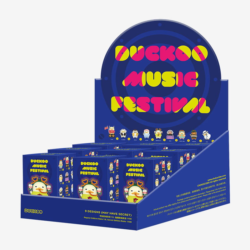 POP MART Duckoo Music Festival Series-Whole Display Box (9pcs)-Pop Mart-Ace Cards &amp; Collectibles