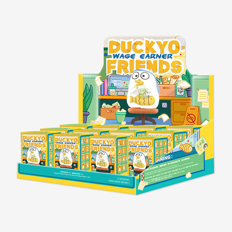 POP MART Duckyo Friends Wage Earner Series-Whole Display Box (12pcs)-Pop Mart-Ace Cards &amp; Collectibles