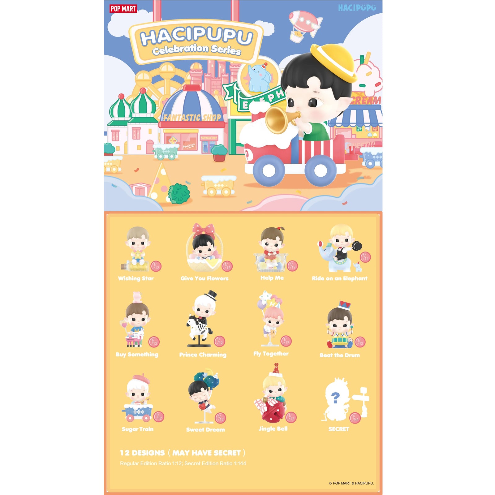 POP MART Hacipupu The Celebrations Series-Single Box (Random)-Pop Mart-Ace Cards & Collectibles