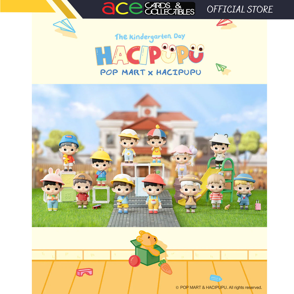 POP MART Hacipupu The Kindergarten Day Series-Single Box (Random)-Pop Mart-Ace Cards &amp; Collectibles