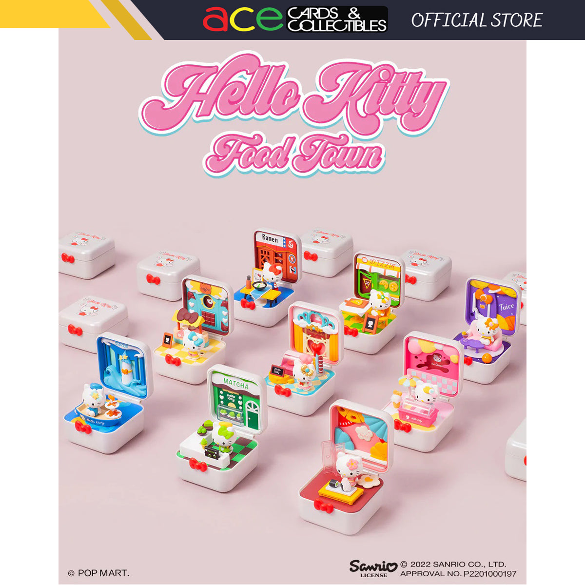POP MART Hello Kitty Food Town Series-Single Box (Random)-Pop Mart-Ace Cards & Collectibles