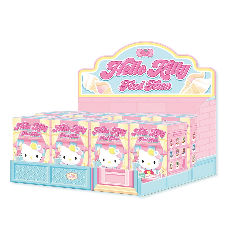 POP MART Hello Kitty Food Town Series-Whole Display Box (8pcs)-Pop Mart-Ace Cards &amp; Collectibles