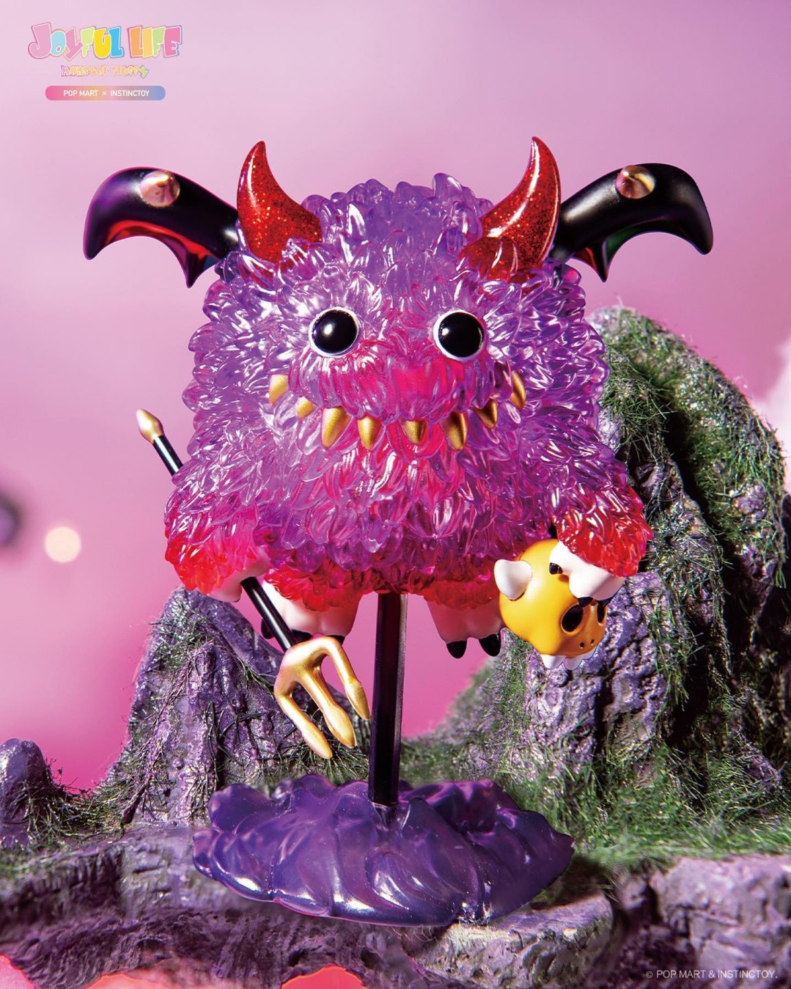 POP MART Instinctoy Monster Fluffy Joyful Life Series-Single Box (Random)-Pop Mart-Ace Cards &amp; Collectibles