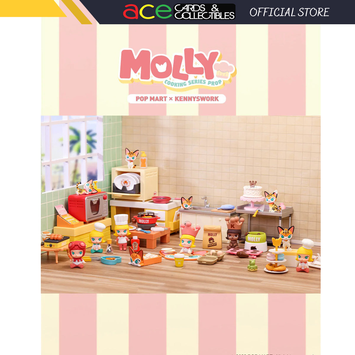 POP MART Molly Cooking Series Prop-Single Box (Random)-Pop Mart-Ace Cards &amp; Collectibles