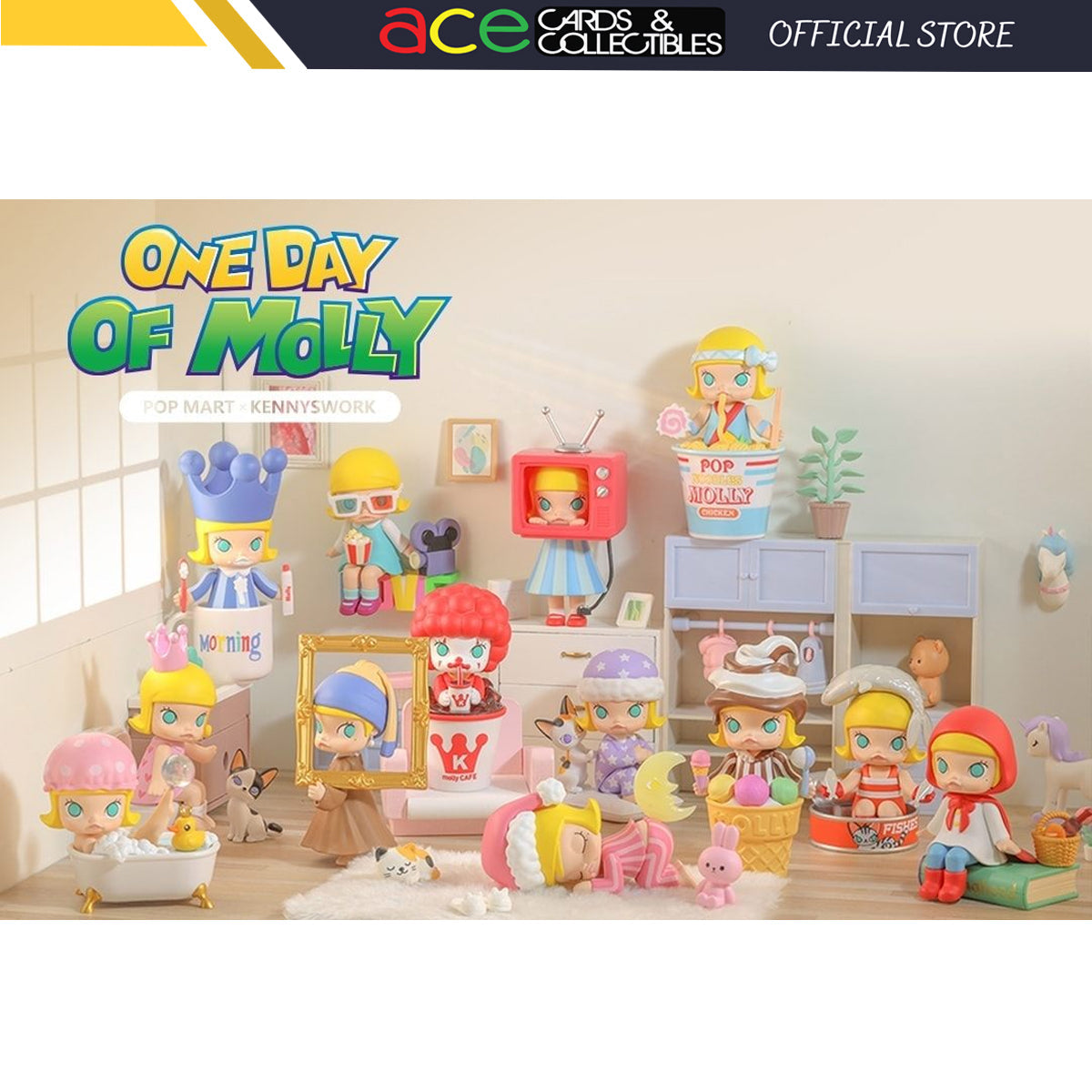 POP MART Molly One Day of Molly Series-Single Box (Random)-Pop Mart-Ace Cards & Collectibles