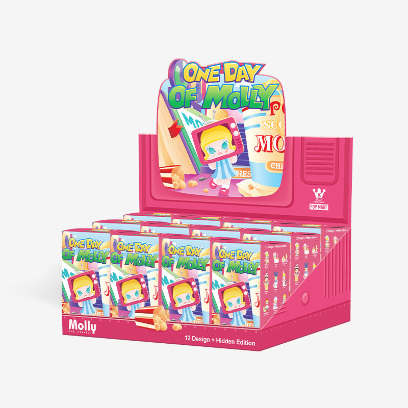 POP MART Molly One Day of Molly Series-Whole Display Box (12pcs)-Pop Mart-Ace Cards &amp; Collectibles