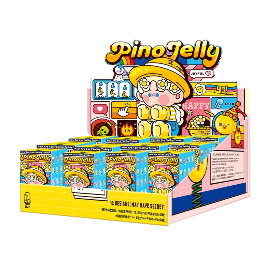 POP MART Pino Jelly How Are You Feeling Today Series-Whole Display Box (12pcs)-Pop Mart-Ace Cards &amp; Collectibles