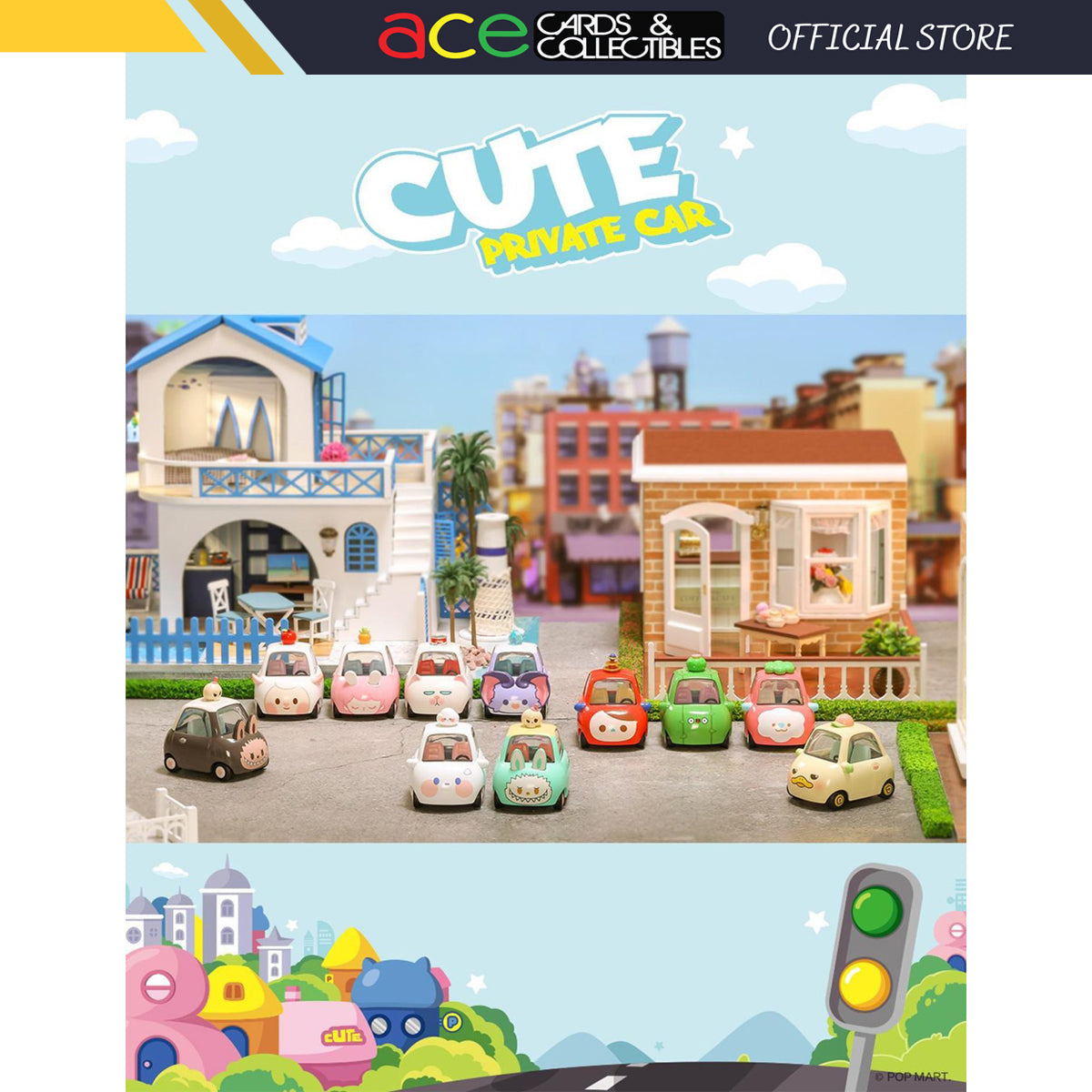 POP MART Popcar Cute Private Car Series-Single Box (Random)-Pop Mart-Ace Cards & Collectibles